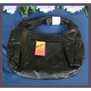 large Maxam genuine lambskin leather shoulder bag NWT